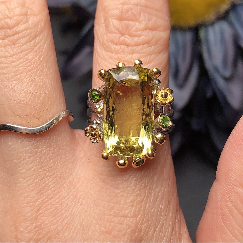 ‼️Clearance‼️Sterling silver lemon quartz ring